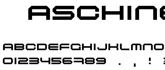 Maschinen Extended font